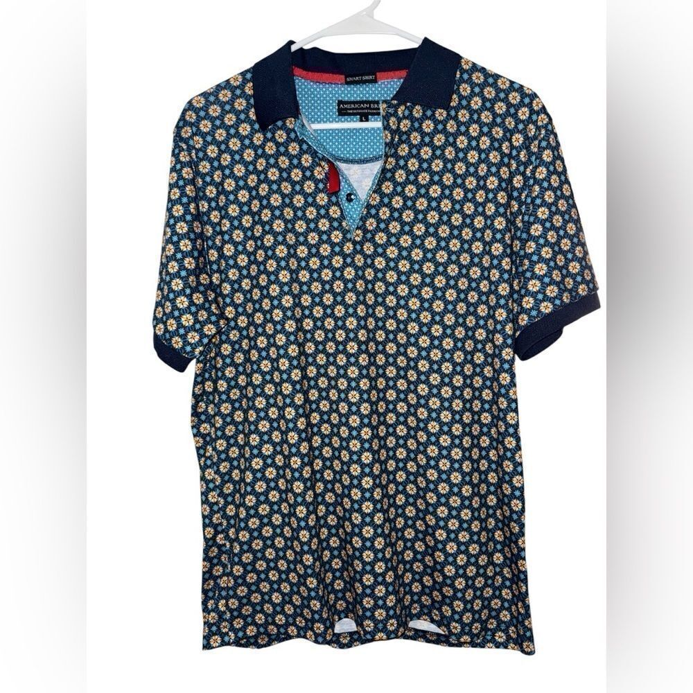 American Breed Patterned Polo Shirt